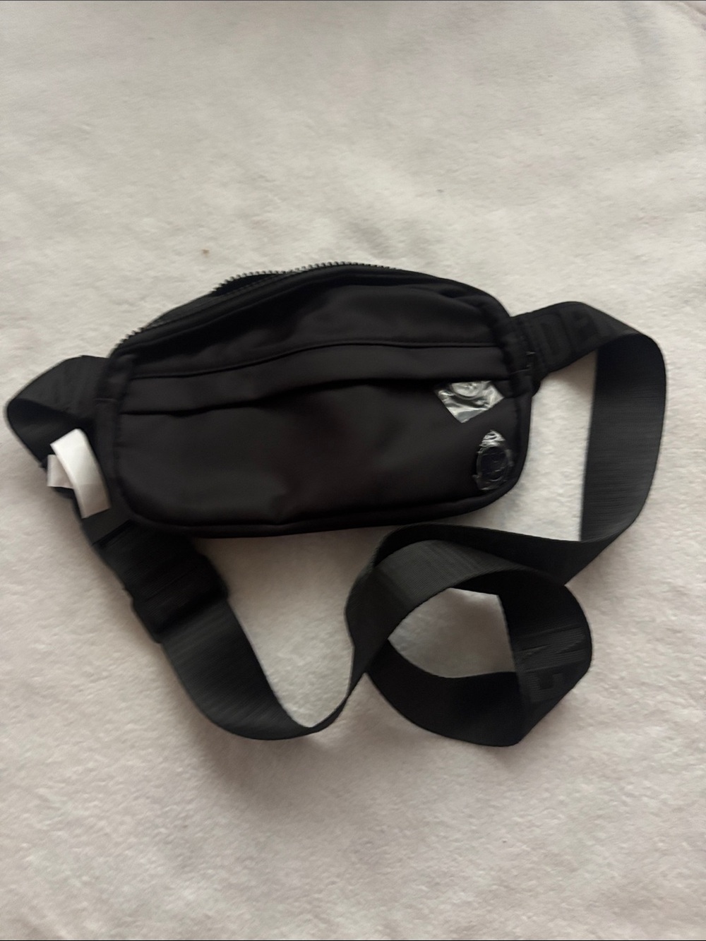 Steve Madden Black Belt Bag with Adjustable Strap